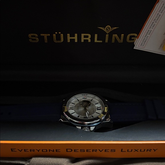 Stührling Blue Watch with Box - Picture 5 of 5